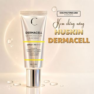 Kem chống nắng Huskin Dermacell Ver2 50ml MP1472 - Kem Nâng Tone, Mờ Nám, Căng Bóng Da Cao Cấp