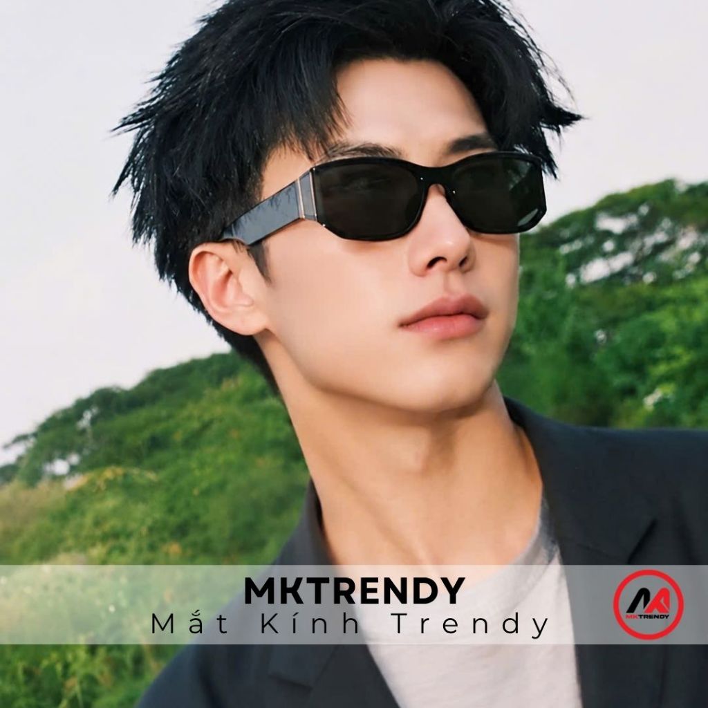 [Live x MKTRENDY] Kính râm gọng mắt mèo oval chống tia UV kính mát thời trang nam nữ phong cách T16