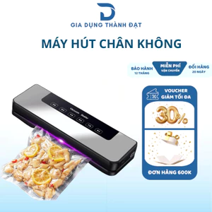 Máy Hút Chân Không Thực Phẩm Khử Trùng BằngTia Cực Tím, Bảo Quản Thực Phẩm Tặng Kèm 10 Túi Hút