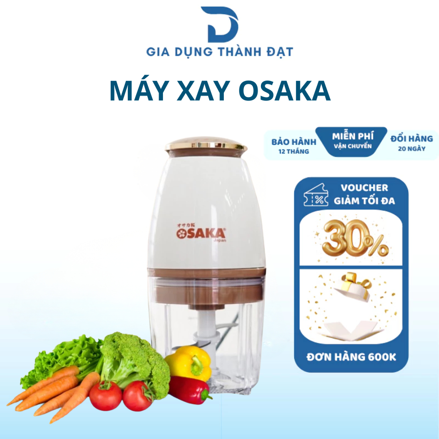 Máy Xay Đa Năng Osaka Nhật Bản - Máy Xay Sinh Tố,Thịt Cao Cấp-Lưỡi Dao Lớn Không Gỉ