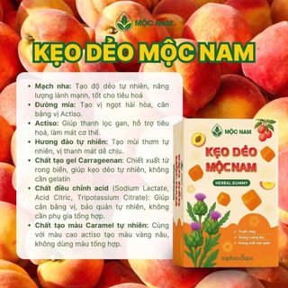 Kẹo dẻo Mộc Nam hương đào thuần chay