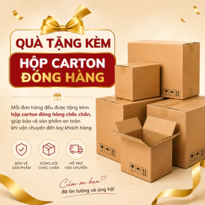 Quà 1: Hộp đóng hàng carton bọc hàng cẩn thận chống móp méo (Hàng tặng không bán)