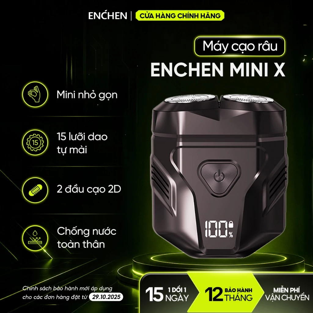 Máy cạo râu Enchen Mini X thiết kế nhỏ gọn