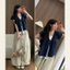 Áo babydoll linen tay phồng tiểu thư siêu xinh Hoadanbistore, Áo kiểu tiểu thư buộc nơ xinh xắn