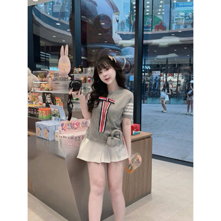 •𝙆𝙞𝙣𝙜𝙨𝙝𝙤𝙥𝙗𝙚𝙖𝙪𝙩𝙮•Áo Phông Trơn Thomee Nơ Kẻ QC