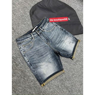 uần short jean nam họa tiết loang cao cấp – 2 màu đậm & nhạt cá tính