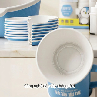 Set 50 Cốc Giấy 235ml Dày Dặn - Ly Dùng 1 Lần Chịu Nhiệt, Chống Thấm An Toàn Đựng Cafe Trà Sữa Nước Nóng cafe