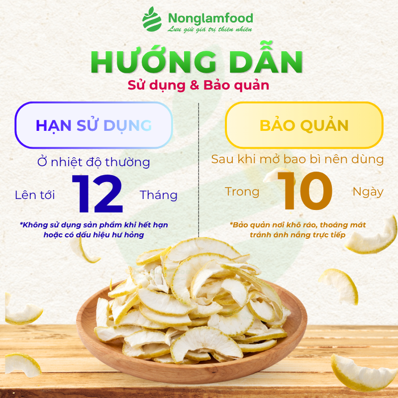 Vỏ Bưởi Sấy Dẻo NÔNG LÂM FOOD Vị Truyền Thống Dẻo Mềm Ít Ngọt - Đồ Ăn Vặt, Trái Cây Sấy Túi 25g-500g