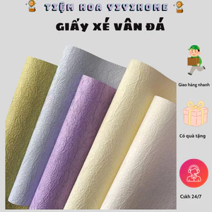 Giấy Kraft Xé Tay Vân Đá Khổ To 58cm*58cm Cao Cấp Gói Hoa, Gói Quà Phong Cách, Tinh Tế DIY Yiyihome