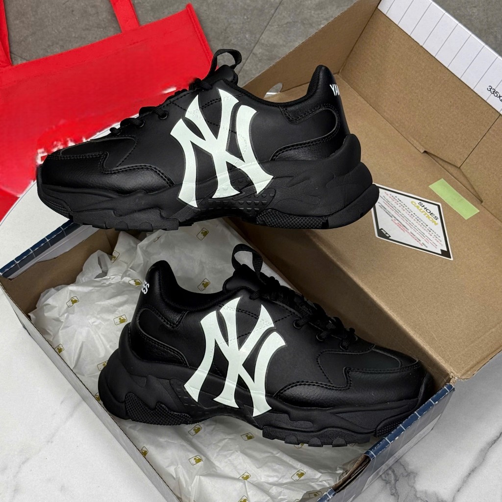[Chính hãng] GIÀY MLB Chunky Bigball New York yankees Đen - 3ASHC101N-50BKS