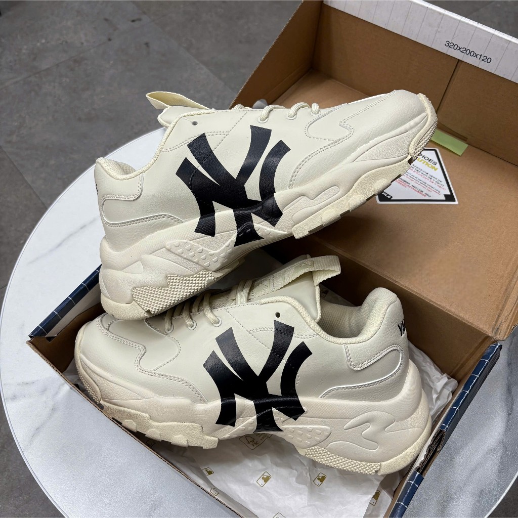 [Chính hãng] GIÀY MLB Chunky Bigball New York yankees Đen - 3ASHC101N-50BKS