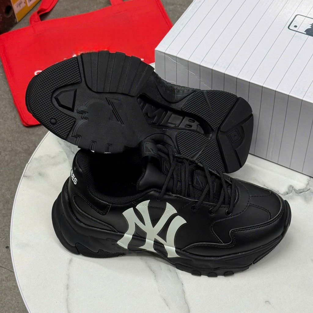 [Chính hãng] GIÀY MLB Chunky Bigball New York yankees Đen - 3ASHC101N-50BKS