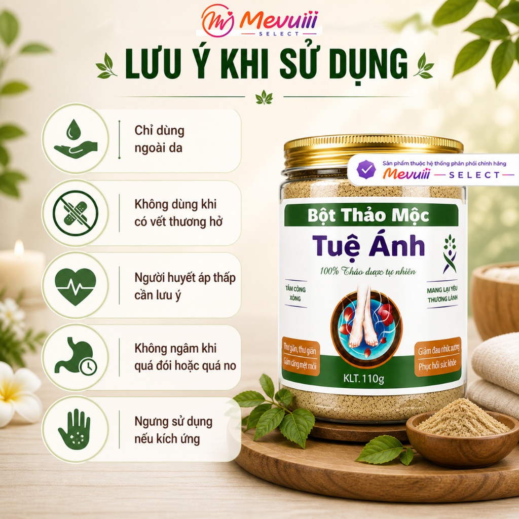 NGAM - Bột Thảo Mộc Ngâm Chân 110g, Giảm Đau Nhức, Ngủ Ngon, Làm Ấm Tay Chân, Thư Giãn Cơ Thể