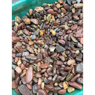 SẠN SUỐI Ngũ sắc 1KG  SIZE Vừa- SỎI SUỐI TỰ NHIÊN TRANG TRÍ HỒ CÁ - THUỶ SINH - BIOTOP