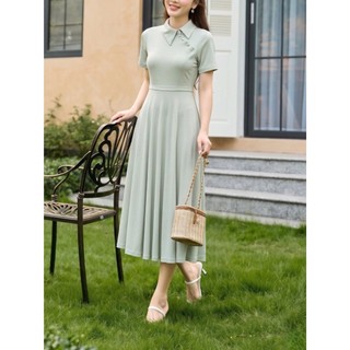 Set Đồ Nữ 𝐂𝐂𝐇𝐀𝐓 Dáng Suông Segue Cổ Đức Lệch Chất Liệu Mềm Mại Co Giãn 16BNC8025XT