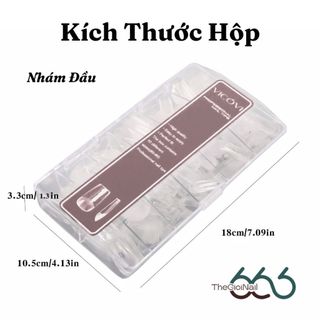 Tip Úp Móng VICOVI Form Vuông Nhám Sẵn  – 480pcs, Full Size 0–9, Tip Úp Gel Cao Cấp Chuẩn Salon THEGIOINAIL666