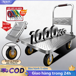 Xe đẩy hàng Xe Đẩy Gấp Gọn Nhập khẩu siêu bền cấu trúc bốn bánh Tải Trọng 600kg Phiên bản nâng cấp