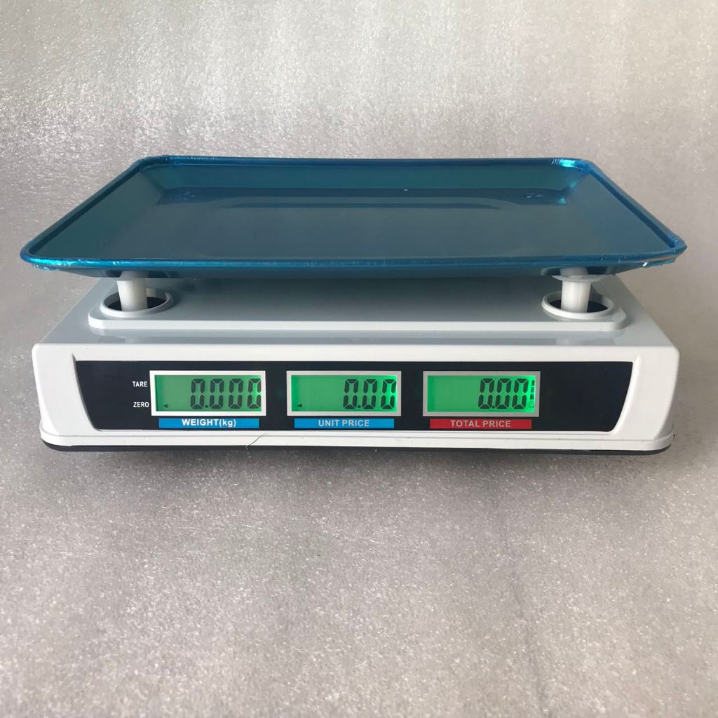 Cân Điện Tử 40Kg, Chính Xác 5g, Màn Hình LED 2 Mặt, Dùng Pin Hoặc Sạc, Tính Tiền Thông Minh, Phù Hợp Cửa Hàng, Chợ, Kinh
