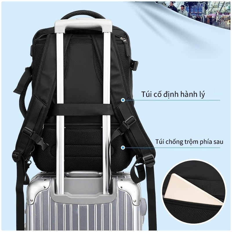 COD unisex 30/40 Balo du lịch chống nước balo đựng quần áo balo đựng laptop 16 inch