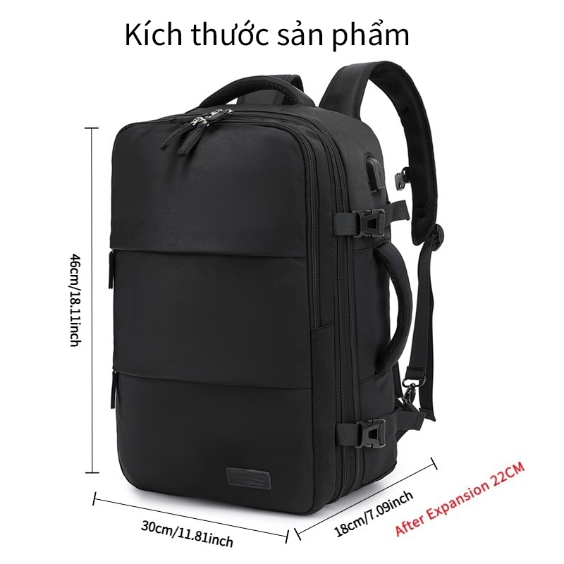 COD unisex 30/40 Balo du lịch chống nước balo đựng quần áo balo đựng laptop 16 inch