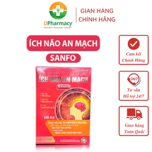 Viên Uống ÍCH NÃO AN MẠCH, Hỗ Trợ Hoạt Huyết, Tăng Tuần Hoàn Máu Não, Giảm Nguy Cơ Tạo Cục Máu Đông