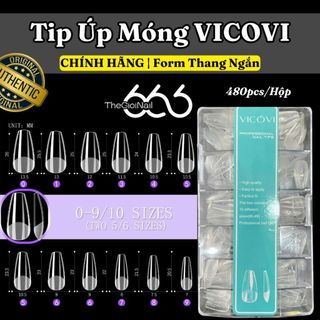 Móng Úp VICOVI Form Thang Ngắn Chuẩn Form | Móng Giả Cao Cấp | TheGioiNail666