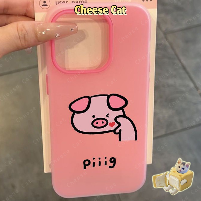 Vỏ iPhone hình động vật dễ thương cho iPhone 13 12 11 14 Plus 17 16 15 Pro Max Xs XR Ốp điện thoại màu mờ 2 trong 1