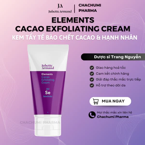 Juliette Armand Elements Cacao Exfoliating Cream Kem Tẩy Tế Bào Chết Cacao & Hạnh Nhân 50ml