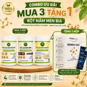 - Bột nấm men bia giàu protein tự nhiên cho cả gia đình