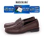 Giày lười nam da bò MASCULINE GSP600 Kiểu Penny Loafer bề mặt vân cá sấu sang trọng đế chống trượt