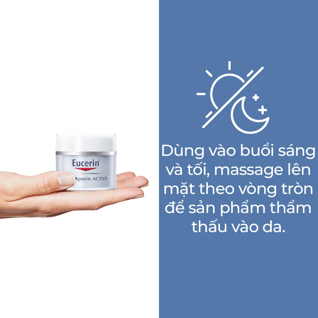 Kem Dưỡng Ẩm Eucerin Aquaporin Active Cho Da Thường Đến Da Hỗn Hợp 50ml
