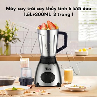 TIXX Máy Xay Sinh Tố chất liệu thép không gỉ 6 lưỡi dao dung tích lớn 1500ML máy xay đa năng