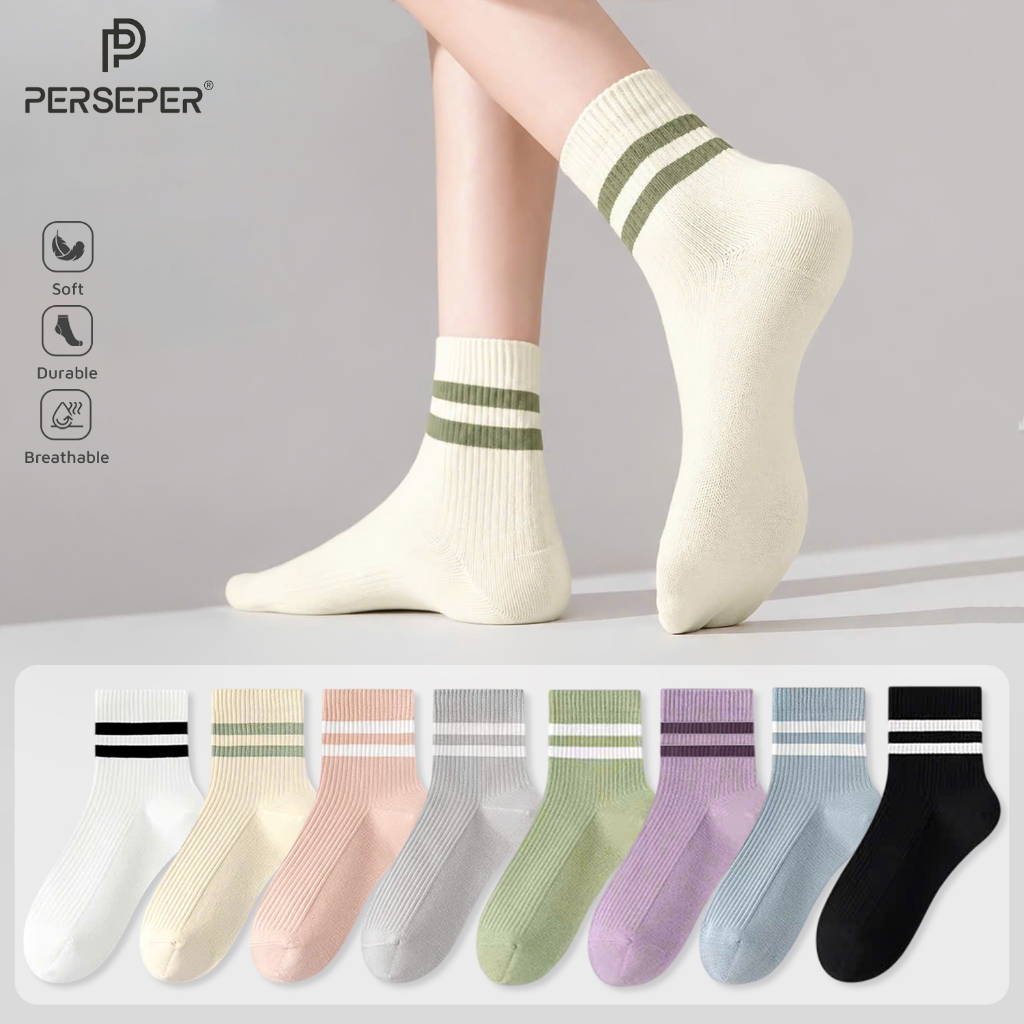 Vớ tất nam nữ mix màu tone pastel thời trang, chất liệu mềm mịn co giãn 4 chiều - Ekiu Shop