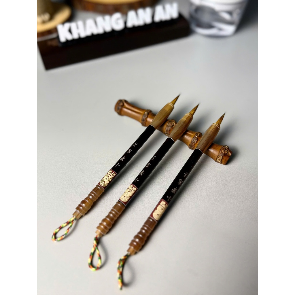 Bút Thư Pháp Lang Hào Mini - Lông Mềm, Viết Tiểu Tự Cao Cấp