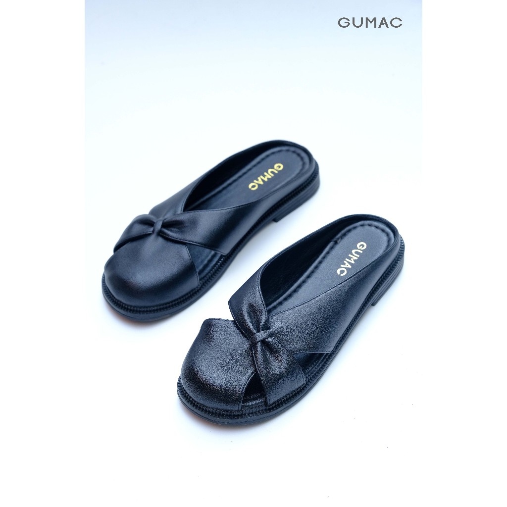 Dép Sục Nữ GUMAC Cách Điệu Hở Mũi Điểm Nhấn GG01079