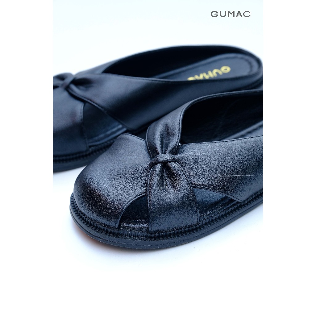 Dép Sục Nữ GUMAC Cách Điệu Hở Mũi Điểm Nhấn GG01079