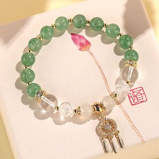 Vòng Tay Phong Thủy Đá Thạch Anh Tím Tự Nhiên Lắc Tay Dreamcatcher May Mắn Chiêu Tài Lộc Cho Nữ