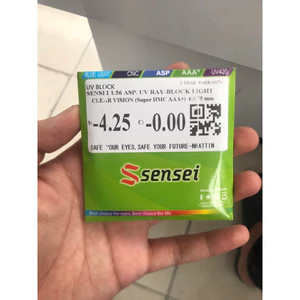 Tròng kính cận Sensei 1.56 Uv-block chính hãng (mua 2 cái = 1 cặp)