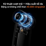 mini life Quạt cầm tay 108g thiết kế nâng cấp pin lâu tốc độ cao sạc USB quạt turbo mạnh mẽ kiểu dáng thời trang bỏ túi — ảnh 3