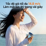 mini life Quạt cầm tay 108g thiết kế nâng cấp pin lâu tốc độ cao sạc USB quạt turbo mạnh mẽ kiểu dáng thời trang bỏ túi — ảnh 4