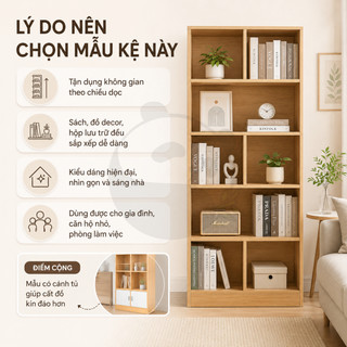 Tủ Kệ Sách Đa Năng Vừa Làm Giá Sách Vừa Làm Vách Ngăn Kiểu Dáng Đẹp Chắc Chắn Cho Không Gian Nhỏ