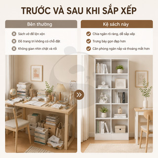 Tủ Kệ Sách Đa Năng Vừa Làm Giá Sách Vừa Làm Vách Ngăn Kiểu Dáng Đẹp Chắc Chắn Cho Không Gian Nhỏ