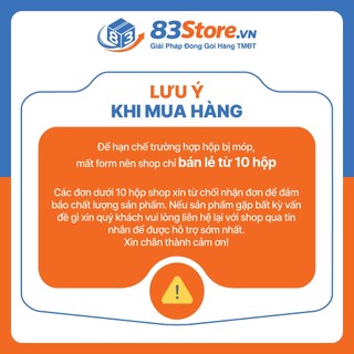 Combo 50 Hộp 3 Lớp Sóng C - Thùng Carton 83Store Đóng Hàng Cứng Cáp, Mỹ Phẩm, Phụ Kiện
