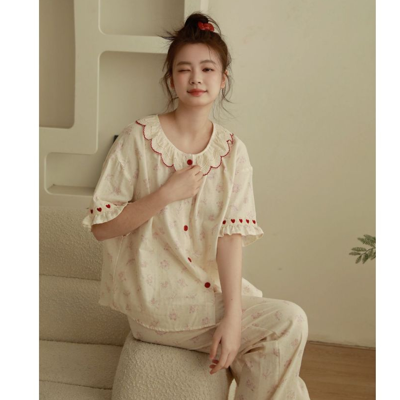 After Bath - Bộ Cotton Mặc Nhà Bunny Heart - PJ158-250