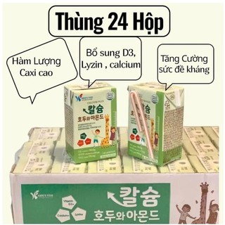 Sữa Hạt Kang Food Calcium Plus 140ml - Sữa Hạt Hàn Quốc Bổ Sung Canxi Thùng 24 Hộp