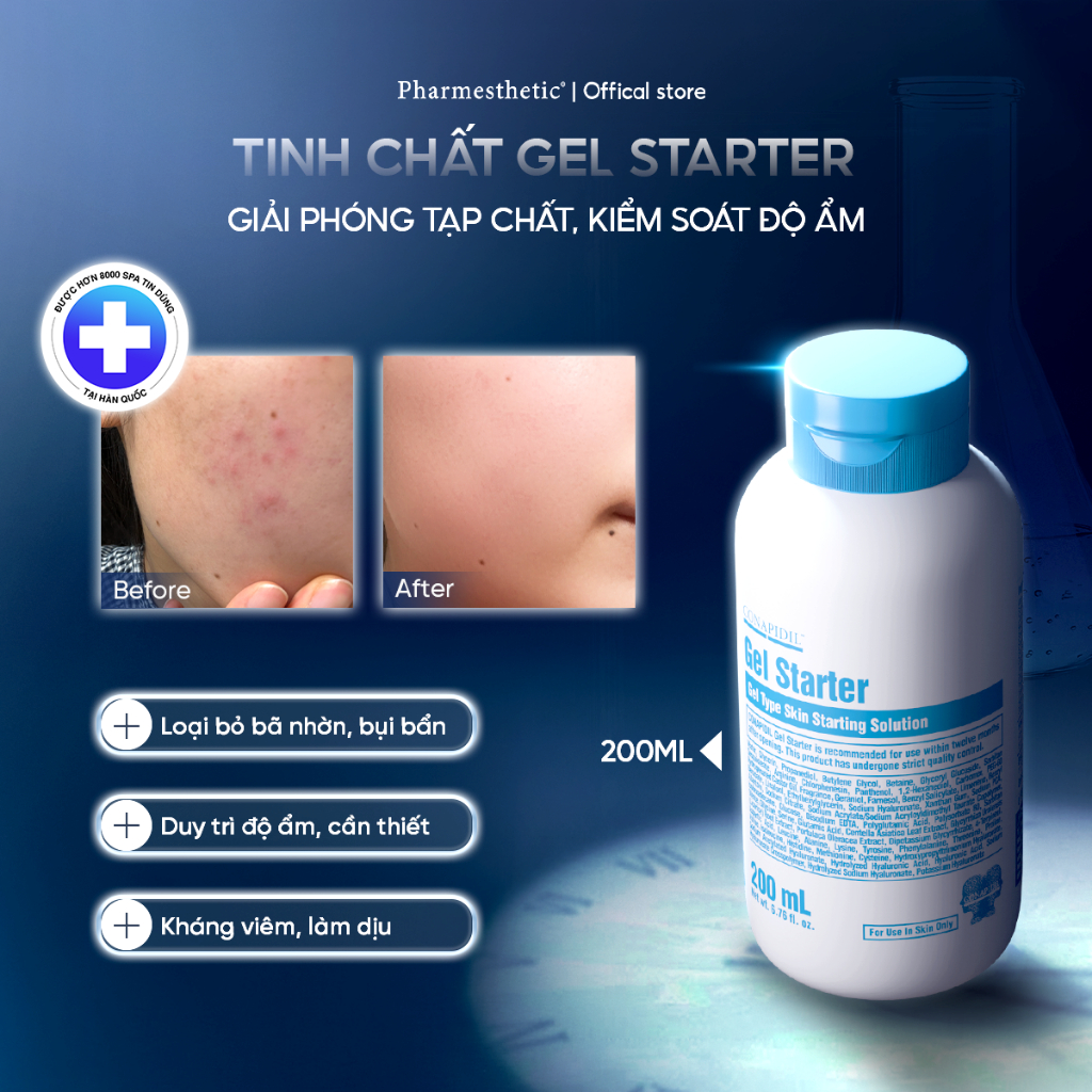 Tinh chất hỗ trợ dưỡng ẩm CONAPIDIL GEL STARTER lọ 200ml