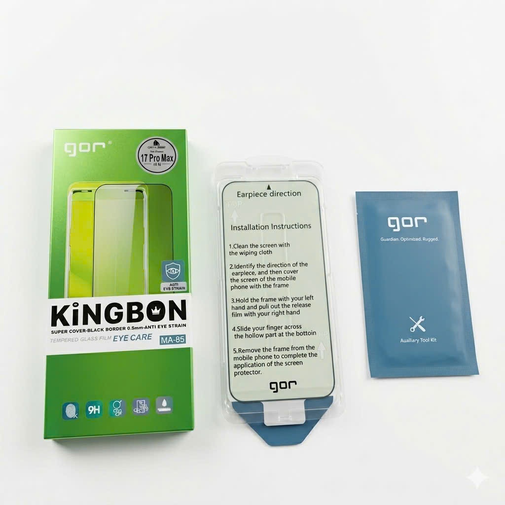 Kính Cường Lực iPhone Bảo Vệ Chống Mỏi Mắt - CHống Ánh Sáng Xanh cho 13 đến 17 Pro Max KiNGBON MA-85
