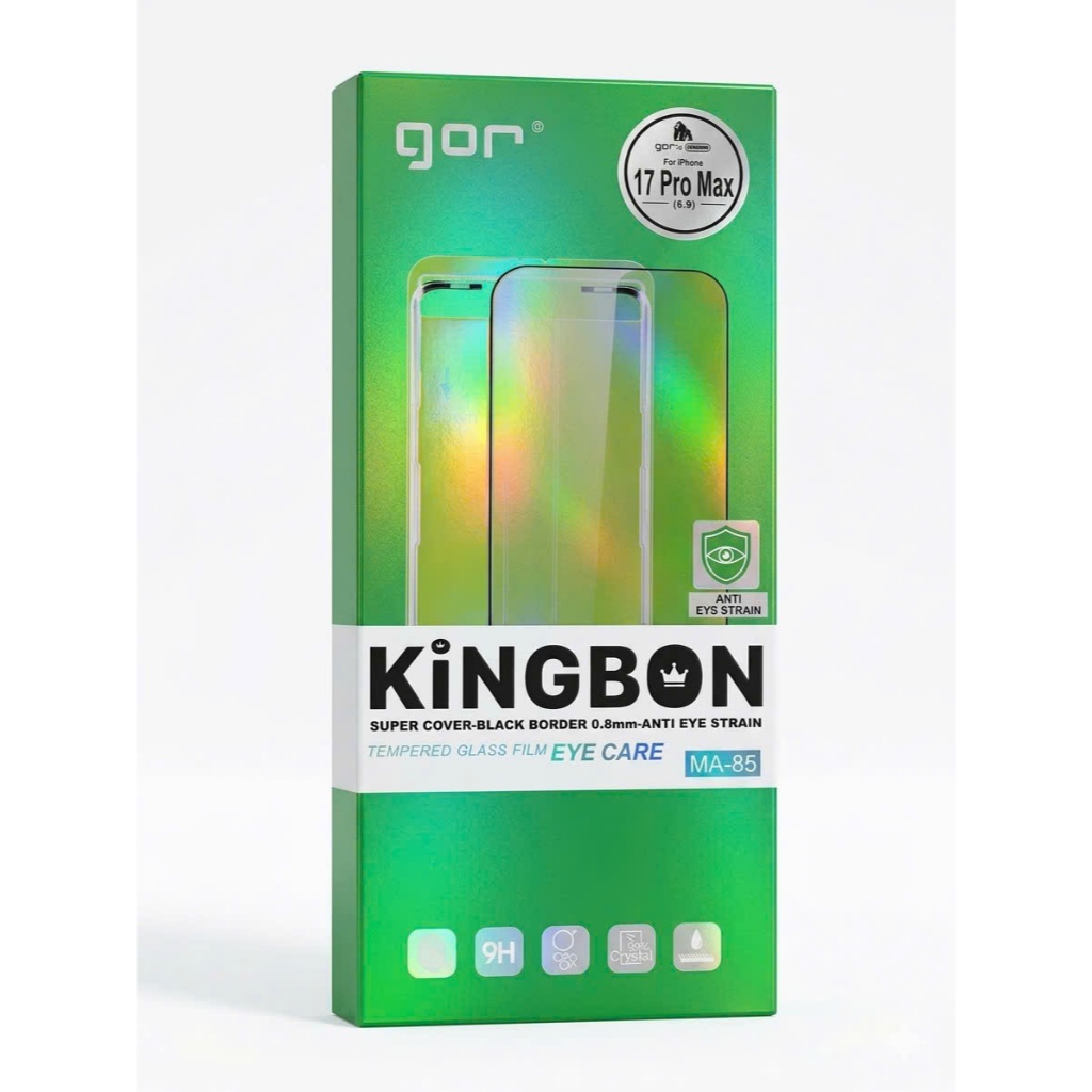 Kính Cường Lực iPhone Bảo Vệ Chống Mỏi Mắt - CHống Ánh Sáng Xanh cho 13 đến 17 Pro Max KiNGBON MA-85