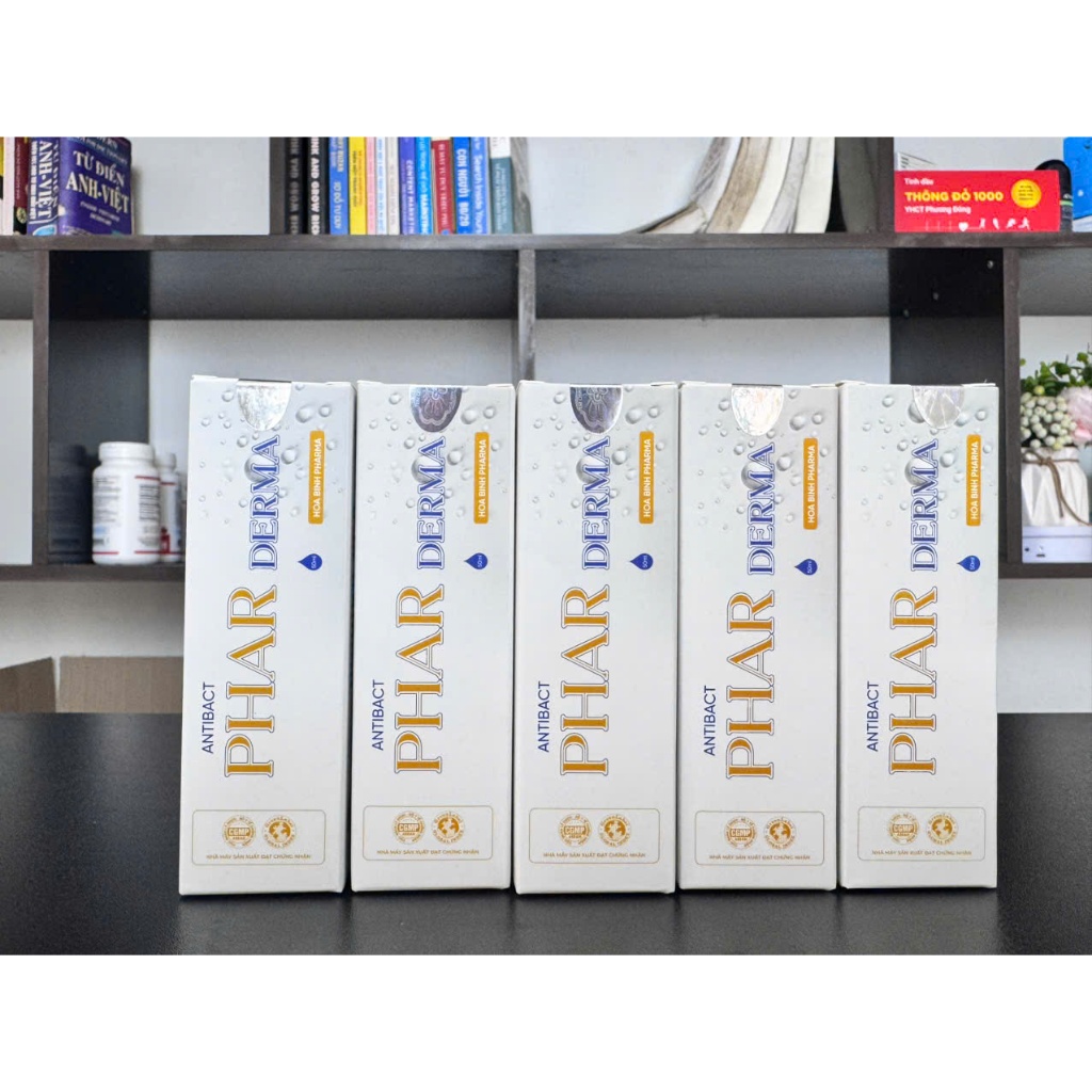 [ COMBO 5 CHAI ] Xịt Nước Muối Điện Hóa Phar Derma Thuần Mộc, hỗ trợ làm giảm nấm, viêm da, tổ đỉa