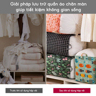 Túi đựng quần áo chăn màn 100L chống nước chống bụi chất liệu bền đẹp gấp gọn tiện lợi
